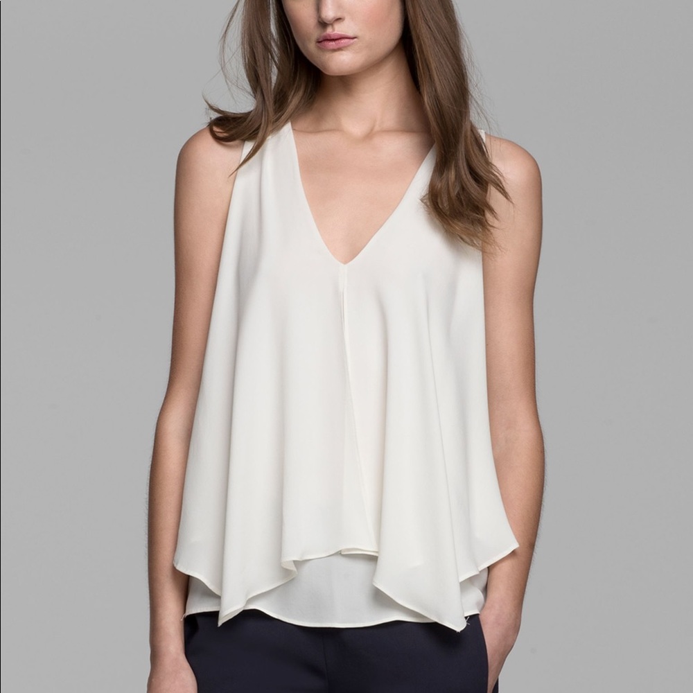 Theory 100% silk Jantine top